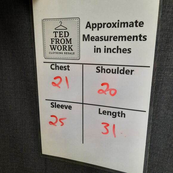 Jos. A. Bank 42R Blazer Mens Gray Herringbone Wool Sport Coat Jacket USA - Picture 9 of 9